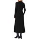 thumbnail image 3 of INSPIRE CHIC Vestido Suéter Plisado para Mujer Cuello Simulado Manga Larga Casual Otoño Invierno Tejido de Punto A-Line Midi Vestido S Negro, 3 of 6