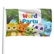 thumbnail image 1 of Word Party Bandera impresa con temática, regalo perfecto para fanáticos, amigos y familiares, y adecuada para actividades al aire libre e interiores, decoraciones de fiesta. 120*180CM, 1 of 6