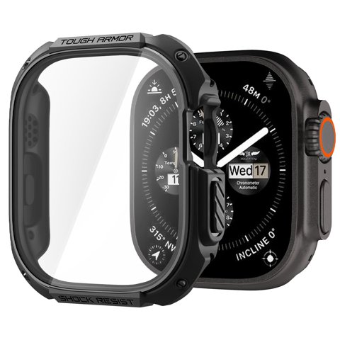 Funda Spigen Tough Armor Para Apple Watch Ultra 3/2/1 Negra