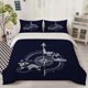 thumbnail image 1 of Compass Design Pattern Bedding Set Soft and Comfortable, 1 of 5