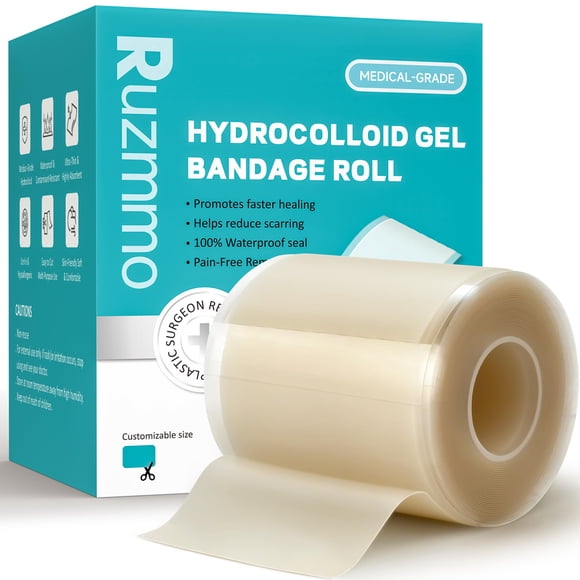 Rollo hidrocoloide Ruzmmo 5 cm x 3,7 m, apósitos impermeables
