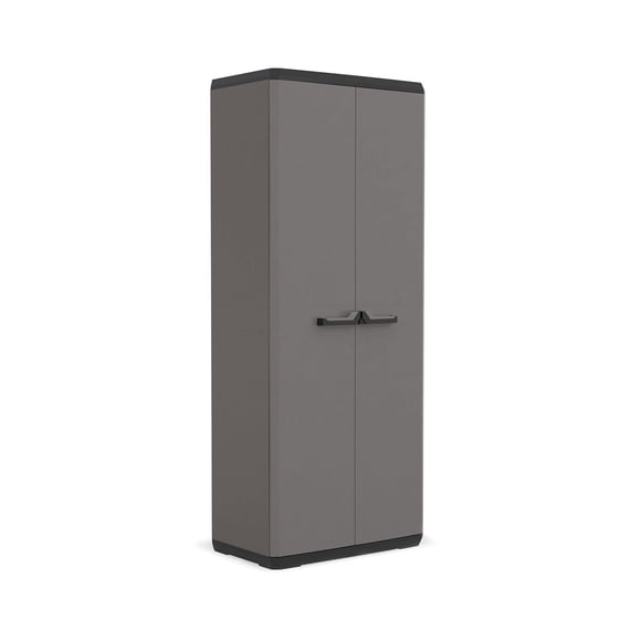 Gabinete Plástico Mueble Multiuso Cocina Lavadero Piu gris oscuro