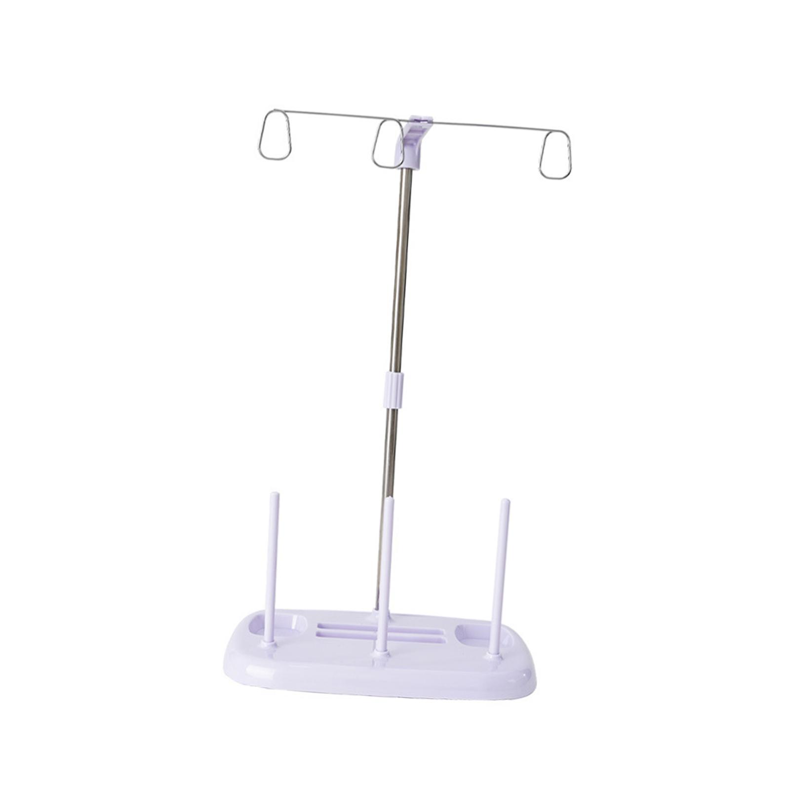 Magideal - Soporte Para Carrete, Organizador De Soporte Para Carrete De Hilo, Práctico Soporte Para Hilo De Coser Fácil De Usar Para Máquinas De Coser Industrial Púrpura