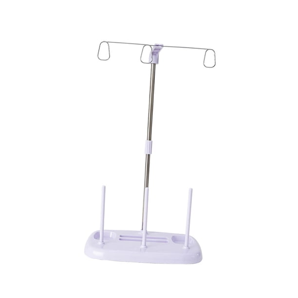 Soporte para carrete, organizador de soporte para carrete de hilo, práctico soporte para hilo de coser fácil de usar para máquinas de coser industrial Púrpura