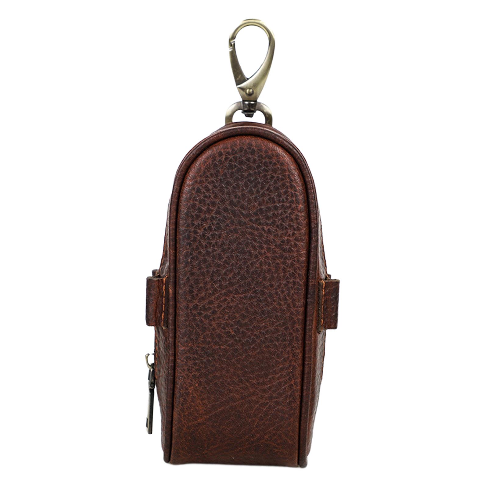 Magideal - Mini Bolsa De Pelota De Golf Tees Holder Estuche De Almacenamiento Portátil Durable Mujeres Hombre Adultos Bolsa De Transporte A Prueba De Polvo Cuero