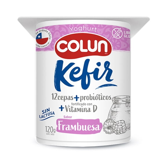 Yoghurt Kefir Frambuesa, 120 g