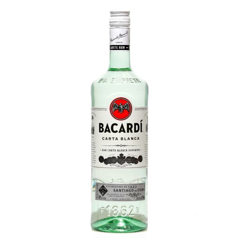 Bacardí - Ron Carta Blanca 40° Botella