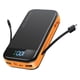 thumbnail image 1 of Cargador portátil Power Bank LENGSUM 32000 mAh con cables naranja, 1 of 8