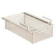 thumbnail image 2 of Organizador de cestas con estante de alambre, cesta extraíble para cajón colgante, decoración versátil, cajón colgante resistente debajo del gabinete Blanco, 2 of 5