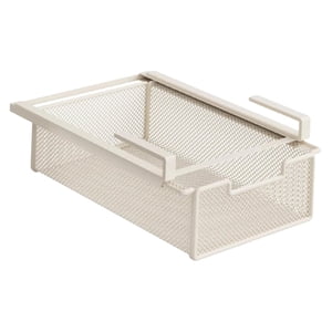 Bothyi - Cesta Extraíble Para Almacenamiento Debajo Del Estante, Decorativa Para Despensa, Cocina, Debajo Del Escritorio, Color Blanco