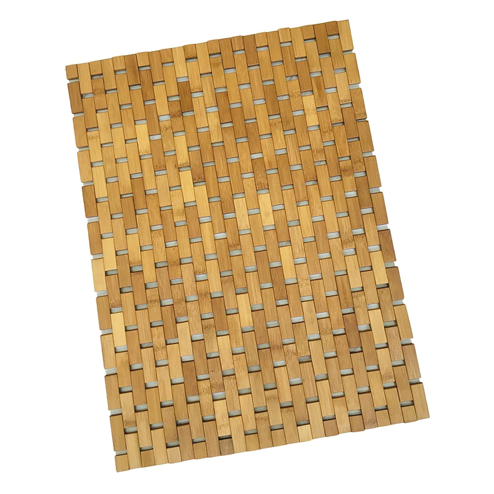 Bothyi - Alfombrilla De Baño Alfombrilla De Baño Antideslizante Alfombrilla De Piso Ducha De Madera De Bambú Spa Alfombra De Piso De Madera Para El Hogar