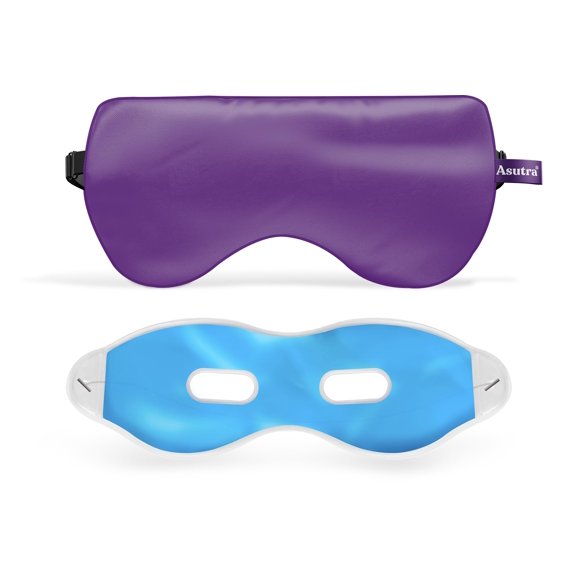 Máscara para Dormir ASUTRA Lavanda Morada con Relleno de Seda - Talla Única