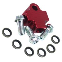 Magideal - Conector De 3 Vías De Tubo Hidráulico De Manguera De Aceite De Universal, Ajuste De Modificación De Soporte De Tubo Para Motocicleta Dirt Bike C