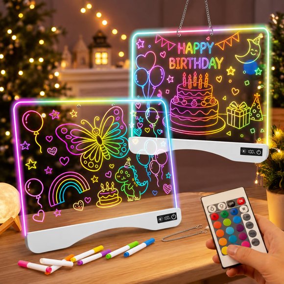 Tablero de Dibujo LED Talkfun 42 cm con Control Remoto y 17 Colores