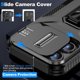 thumbnail image 4 of Funda Armada para iPhone 15 Pro Max con Tapa Deslizante y Soporte Magnético Giratorio Negro, 4 of 5