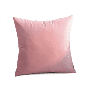 Genérico - Funda Para Cojín Velvet Terciopelo Liso En Variedad De Colores - Rosado