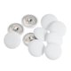 thumbnail image 1 of Uxcell 10pcs 32L Botón Cubierto de Tela de 20mm con Vástago de Metal Redondo para Trajes, Vestidos, Blusas, Blanco, 1 of 5