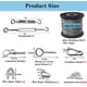 thumbnail image 2 of Kit de cables de acero inoxidable Roxanned 304, 0,4 mm, 30 m, 2 of 7