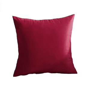 Genérico - Funda Para Cojín Velvet Terciopelo Liso En Variedad De Colores - Rojo