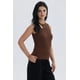 thumbnail image 2 of Polera Mujer Lisa Abertura Café Oscuro, 2 of 4