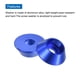 thumbnail image 4 of Arandelas de Copa Cónica M3, Juntas de Aluminio Anodizado para Tornillo RC/FPV/PC/Dron, Paquete de 10 (Azul Oscuro), 4 of 7