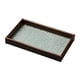 thumbnail image 4 of Bandeja Organizadora De Vidrio En Relieve, Bandeja De Tocador De Maquillaje Multiusos Para Fiestas, Hogar, Rectángulo Marrón Oscuro, 4 of 5