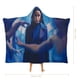 thumbnail image 2 of La Noche del Cazador Manta Capa con Capucha Anti-Bolitas, Manta de Lana Ártica Suave, Manta Portátil de Felpa Ligera y Lujosa, Poncho para Siesta en Casa y Oficina, 100*130cm, 2 of 6