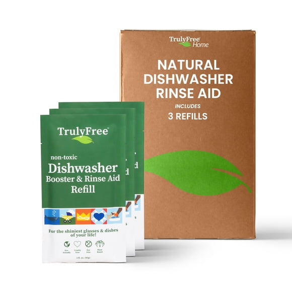 Amplificador de lavavajillas y abrillantador Truly Free Natural x3 360 ml