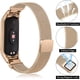 thumbnail image 4 of Juego de 2 Correas Magnéticas de Metal para Mi Band 7 6 5 4 3, Pulseras de Reloj Inteligente de Acero Inoxidable Ajustables, 4 of 7