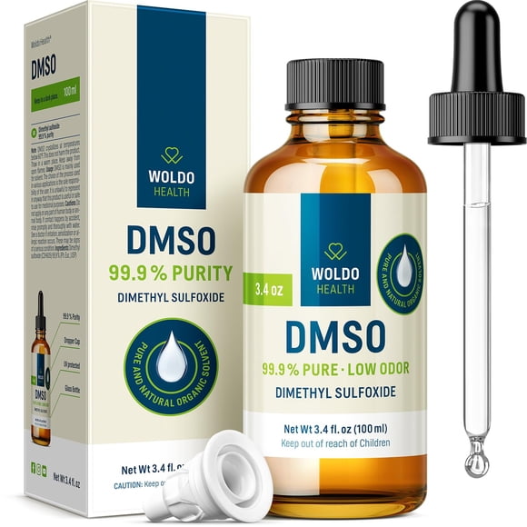 DMSO de grado farmacéutico con 99.9% de pureza y bajo olor, 100 ml