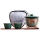 thumbnail image 4 of Té De Viaje Juego Con Caja De Transporte Kung Fu Té De Té Para Fiestas Familia Que Viaja Dark Green, 4 of 5