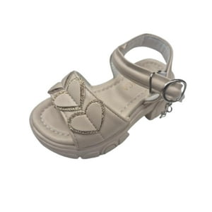 Vinnys Outlet - Sandalia Niña Velcro Beige