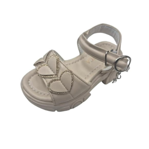 Sandalia Niña Velcro Beige