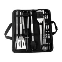 Ioensy - Herramientas Para Barbacoa Con Bolsa De Almacenamiento, Herramienta Para Parrilla De Barbacoa, Herramientas Para Asar De Alta Resistencia, 20 Juegos