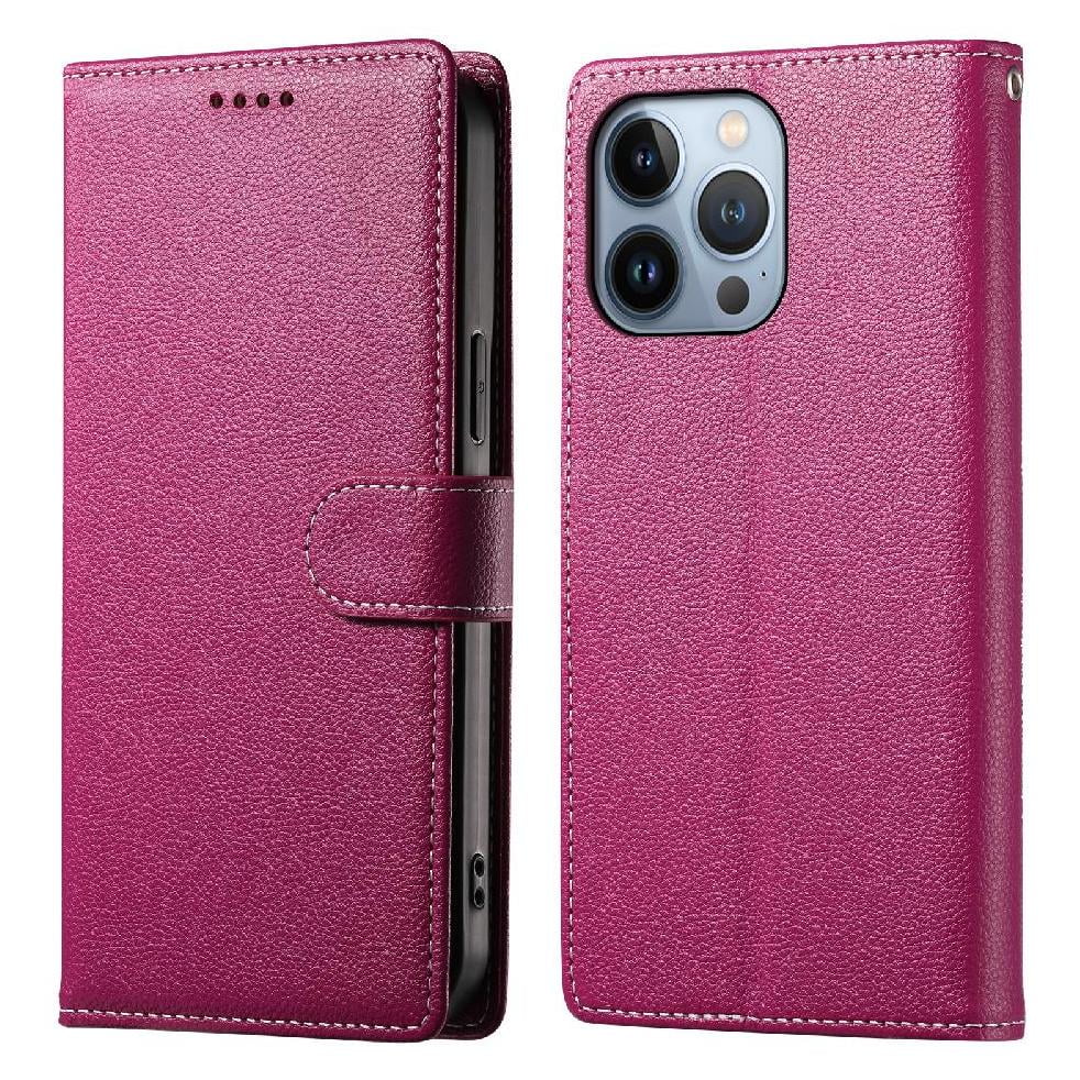 Foxdock - Funda Para Iphone 13 Pro – Cuero Premium, 3 Ranuras Para Tarjetas, Protección Contra Impactos