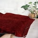 thumbnail image 5 of Manta PAVILIA de chenilla roja borgoña, 100% poliéster, 5 of 7