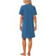 thumbnail image 3 of INSPIRE CHIC Vestido de Dormir de Encaje de Manga Corta para Mujer con Botones, Bolsillo y Mezcla de Viscosa Suave L Azul Marino, 3 of 6
