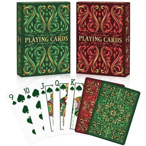 Barajas Wkchxd 88 mm x 63 mm, paquete de 2 (verde y rojo)