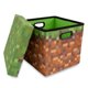 thumbnail image 2 of Baúl de almacenamiento Minecraft Grassy Block de 33 cm con tapa, 2 of 7