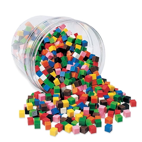 Learning Resources - Juego De 1000 Recursos De Aprendizaje Centimeter Cubes