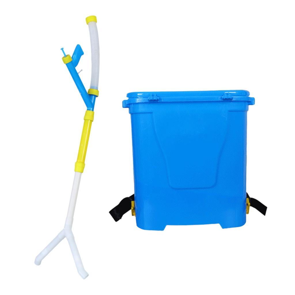 Ioensy - Esparcidor De Abono Manual Mango Cómodo 25l Para Árboles Frutales Verduras Doble Puerto