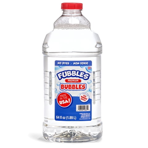 Bubble Solution Little Kids Fubbles, 1,89 L, No Tóxico, Fabricado En Ee. Uu.