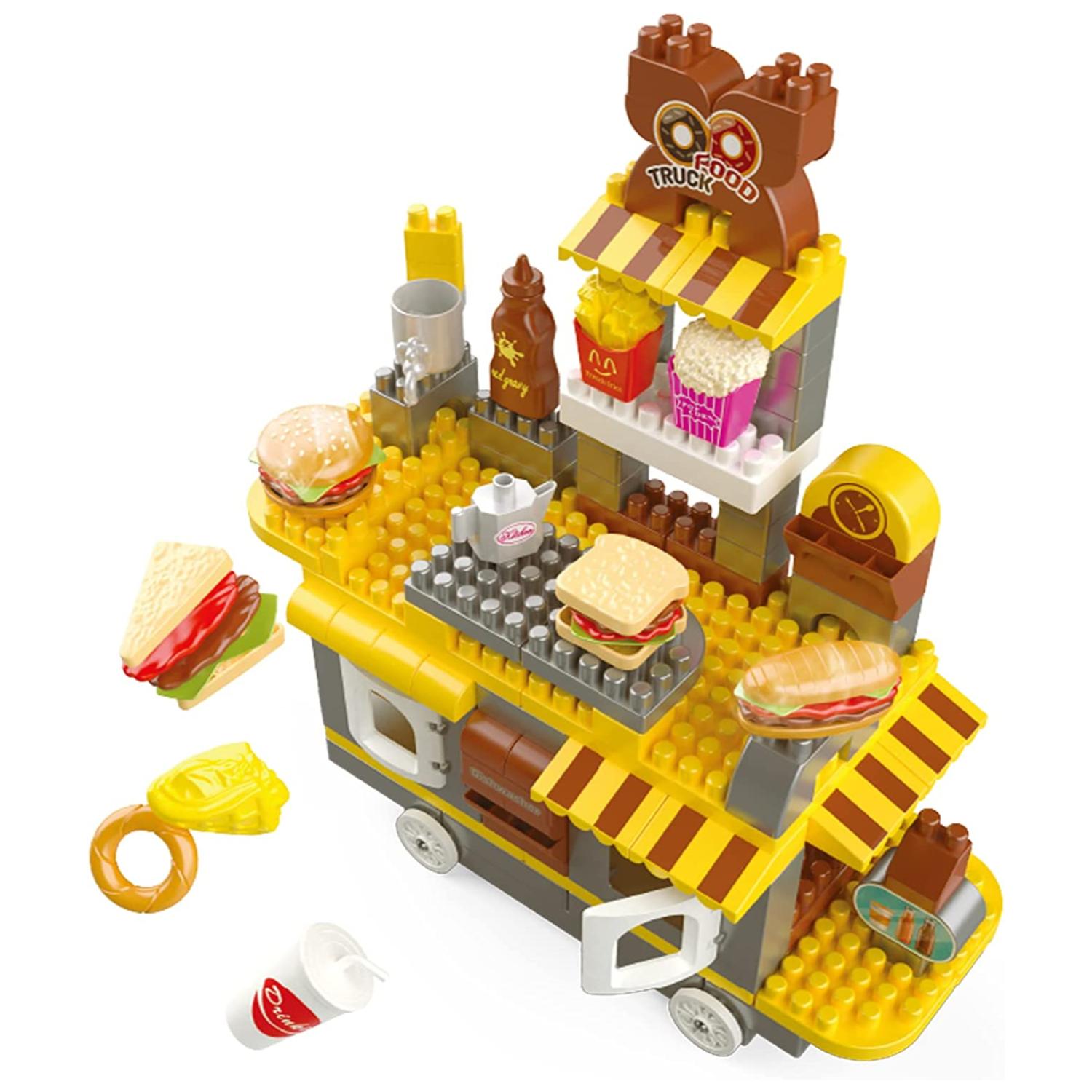 Total Upgrate - Juguete Cocina De Bloques Construccion 117 Piezas Accesorios