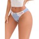 thumbnail image 4 of INSPIRE CHIC Bragas de Mujer Vuelta al Cole Encaje Satinado Elástico de Cintura Baja Sin Costuras Cómodas Transpirables Hipsters L Azul Claro, 4 of 4