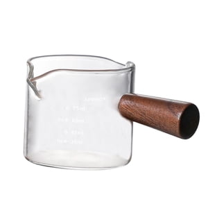 Bothyi - Taza Medidora De Vidrio Con Doble Boquilla Resistente A La Temperatura Para Líquido De Barra De Vinos