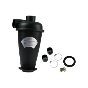 Magideal - Colector De Polvo Ciclónico, Suministros Para Aspiradora, Herramienta De Eliminación De Polvo Resistente Y Fácil De Instalar Para Yeso De Residuos De Negro