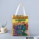 thumbnail image 2 of The Archies Bolso de tela con estampado de lienzo para mujer, bolsa de compras reutilizable y estética, con cremallera interior, regalo para mujer, 35 × 40 cm., 2 of 6