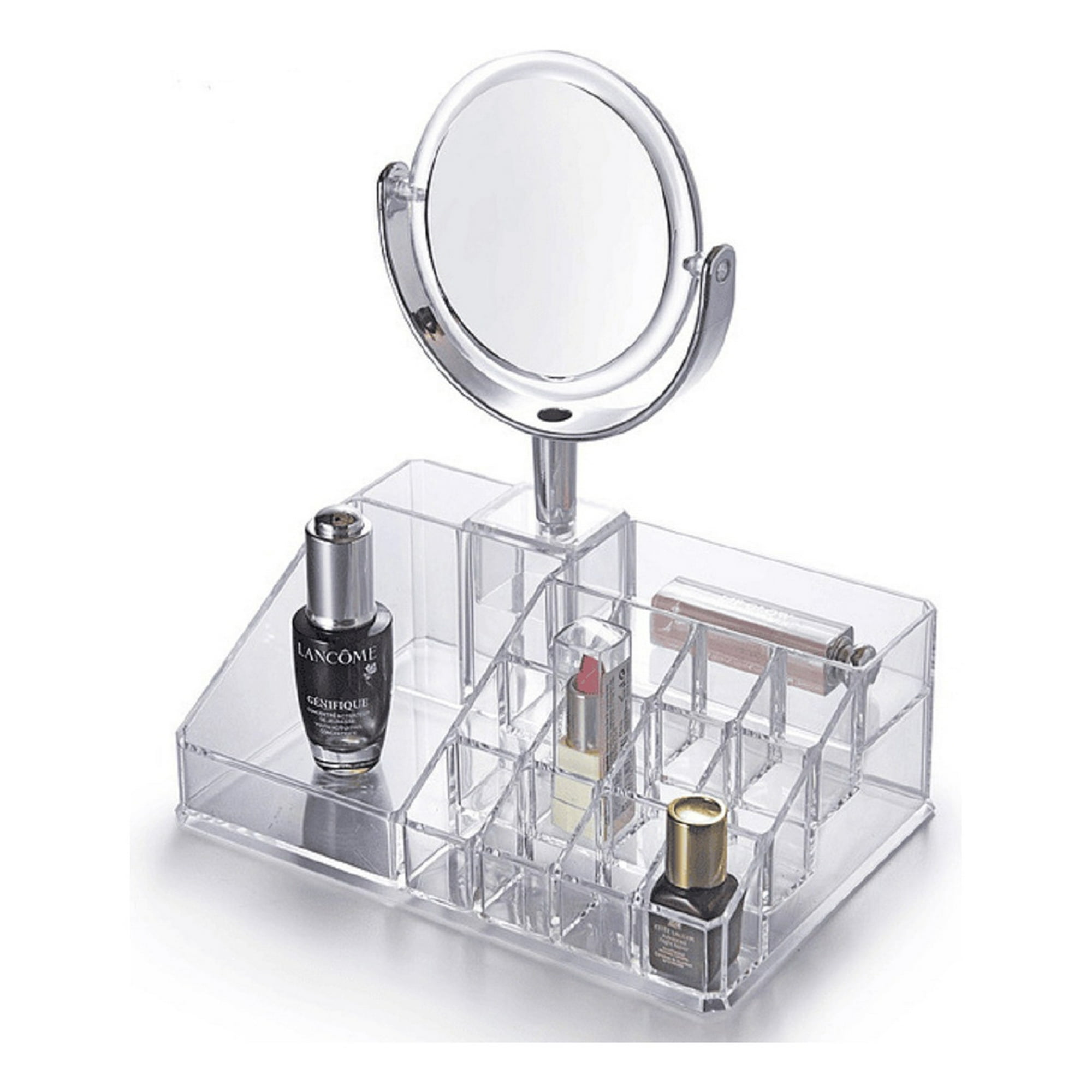 Genérico - Set 2 Cosmetiquero Organizador Maquillaje Tocador Espejo Lau