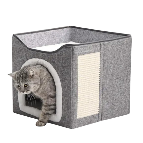 Cama Escondite Para Gatos Casa De Interior Suave