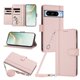 thumbnail image 1 of Funda Billetera para Google Pixel 8 Pro, Cuero Sintético con Cierre, Rosa, 1 of 6